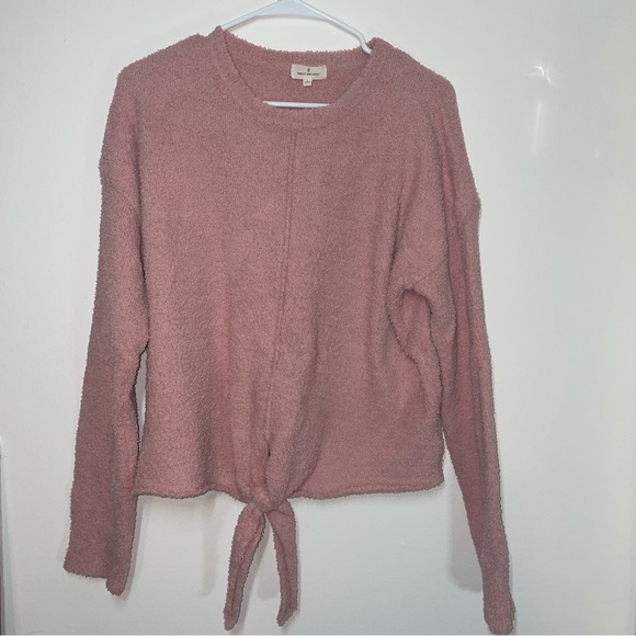 NWOT Thread & Supply Sweater Tie Front | Blush Pink | Small - Picture 1 of 6